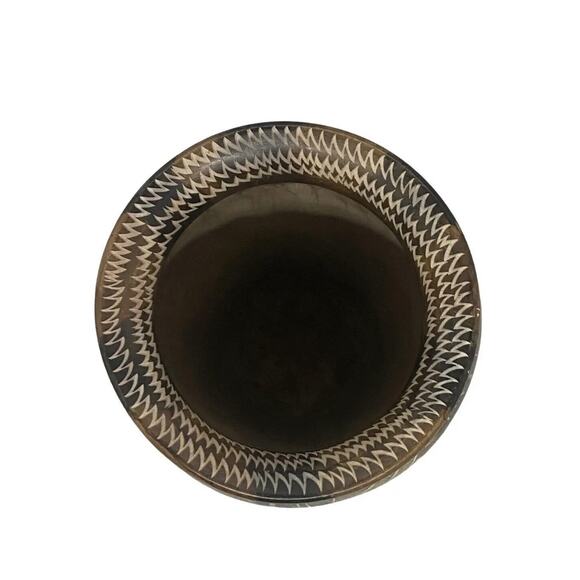 Mid 20th Century Asian Style Hand Carved Soapstone Vase Roosters Fish Plants - Picture 7 of 12